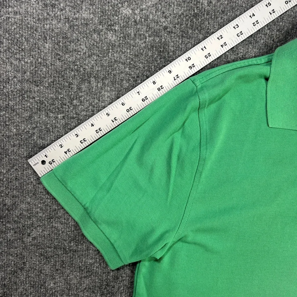 Brooks Brothers Men's Medium Green Performance Polo Shirt Original Fit Cotton